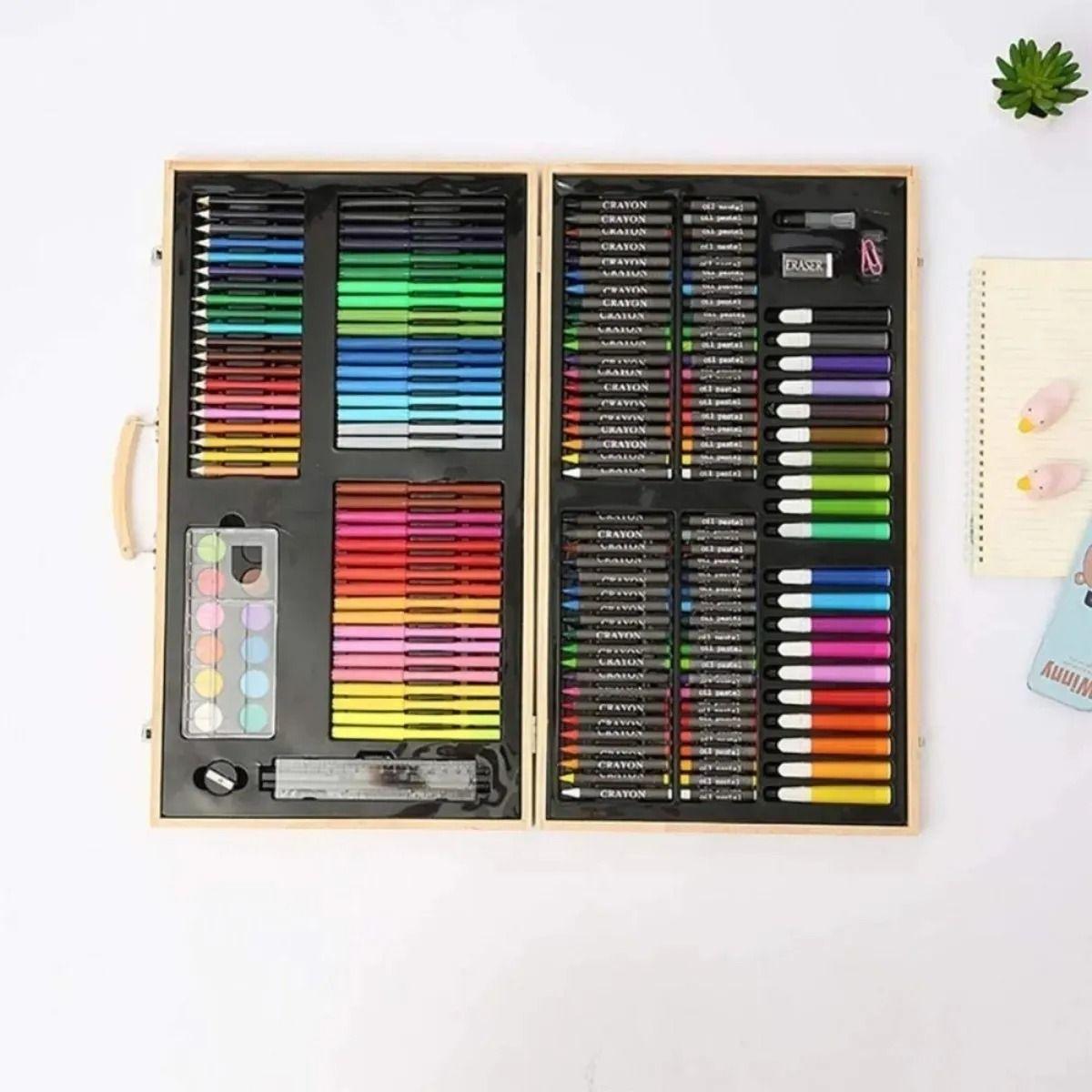 Set De Dibujo Y Pintura, Lápices Y Accesorios 180 Piezas-5