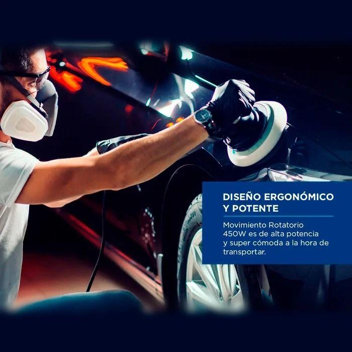 Pulidora Eléctrica Lijadora 450w 3000rpm Disco 125mm + Acc-2