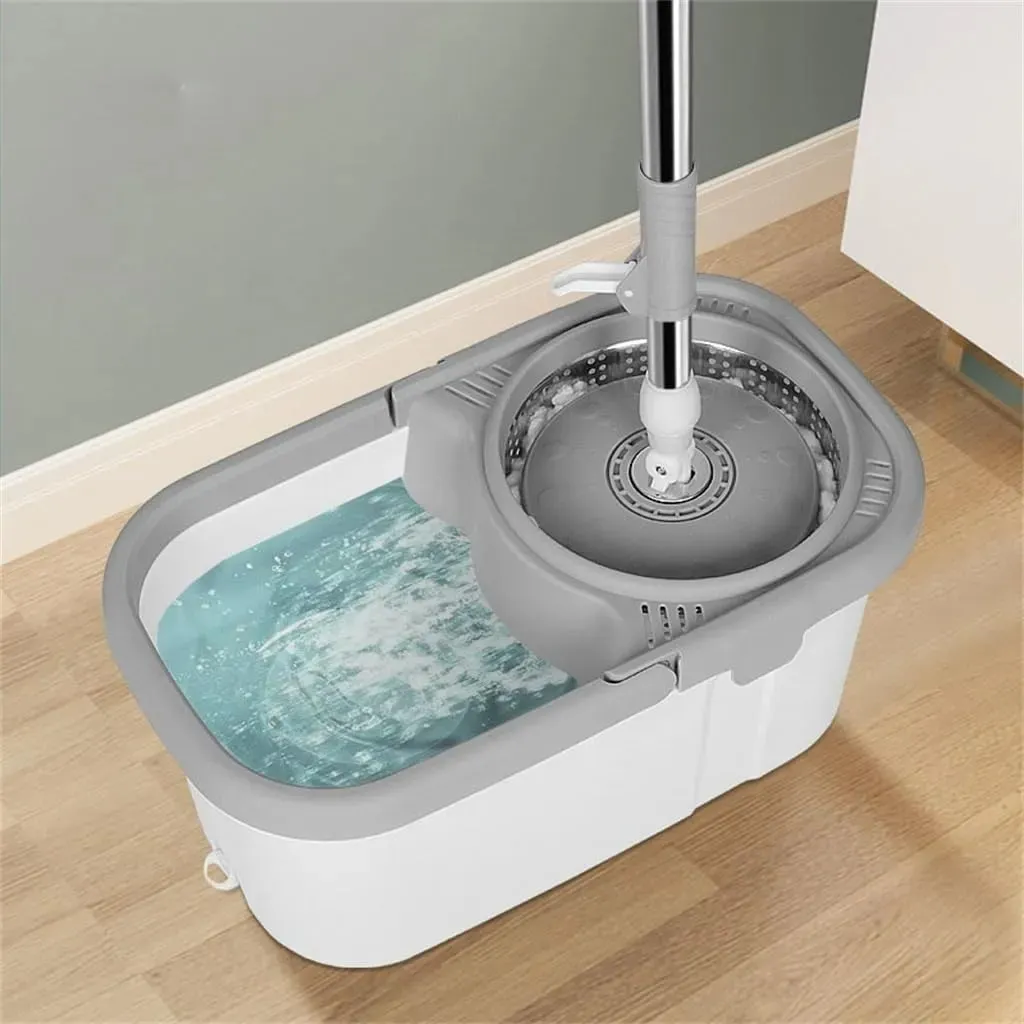 Trapeador Giratorio Para Piso Mopa Giratorio 360 Balde-4
