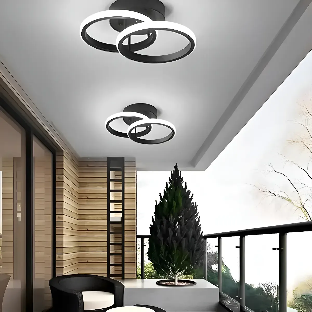 Lampara De Techo Led Decorativa Moderna Colgante-3