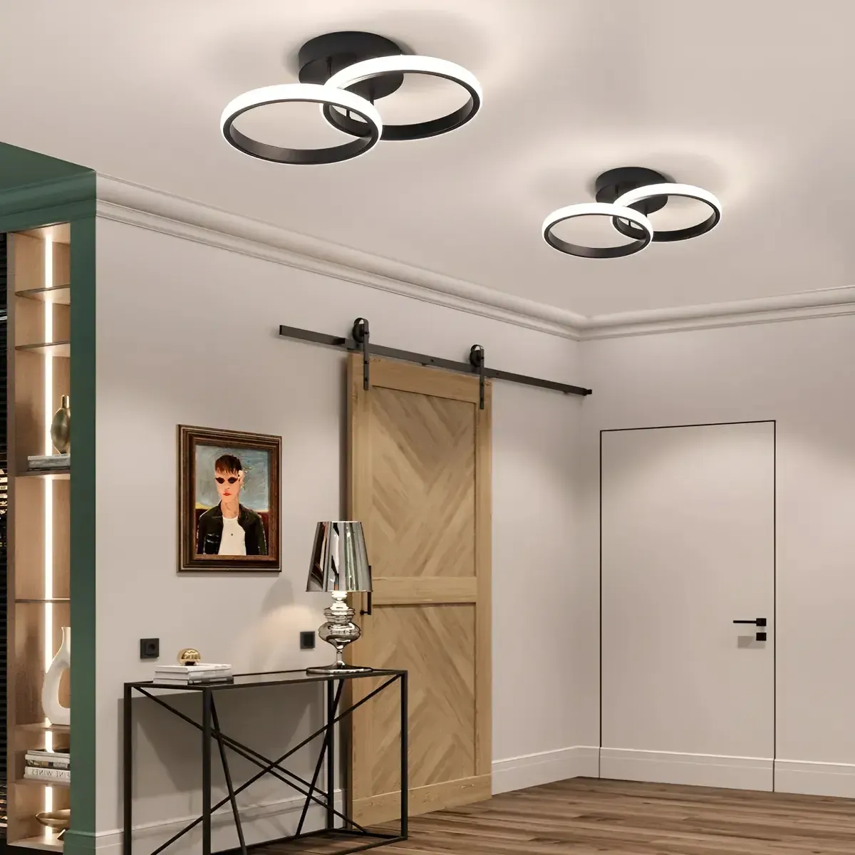Lampara De Techo Led Decorativa Moderna Colgante-4