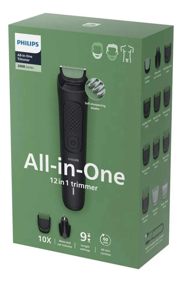 Multigroom Philips Mg3921/15 Incluye 12 Accesorios Negro-3