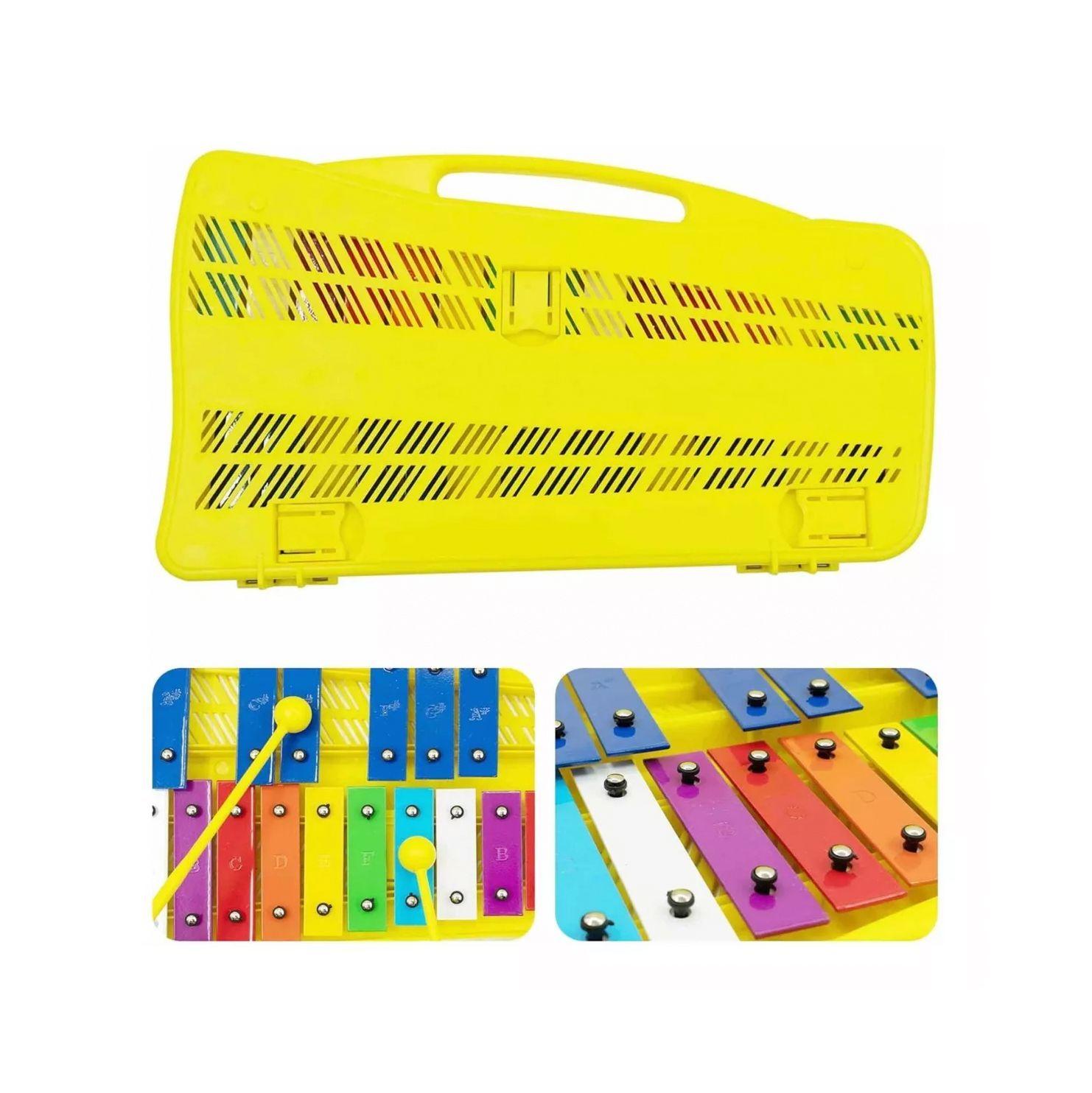 Metalofono Cromatico Infantil Escolar 25 Notas Musicales-6