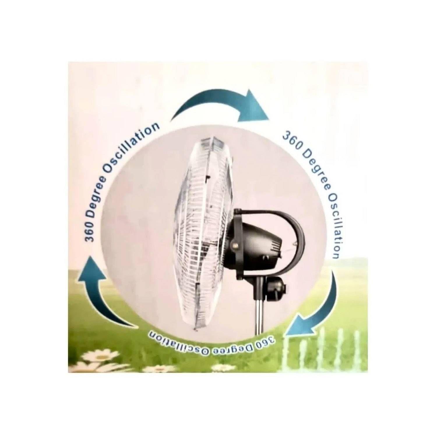 Pack X2 Ventilador De Pie 5 Aspas Ajustable 180 Grados-5