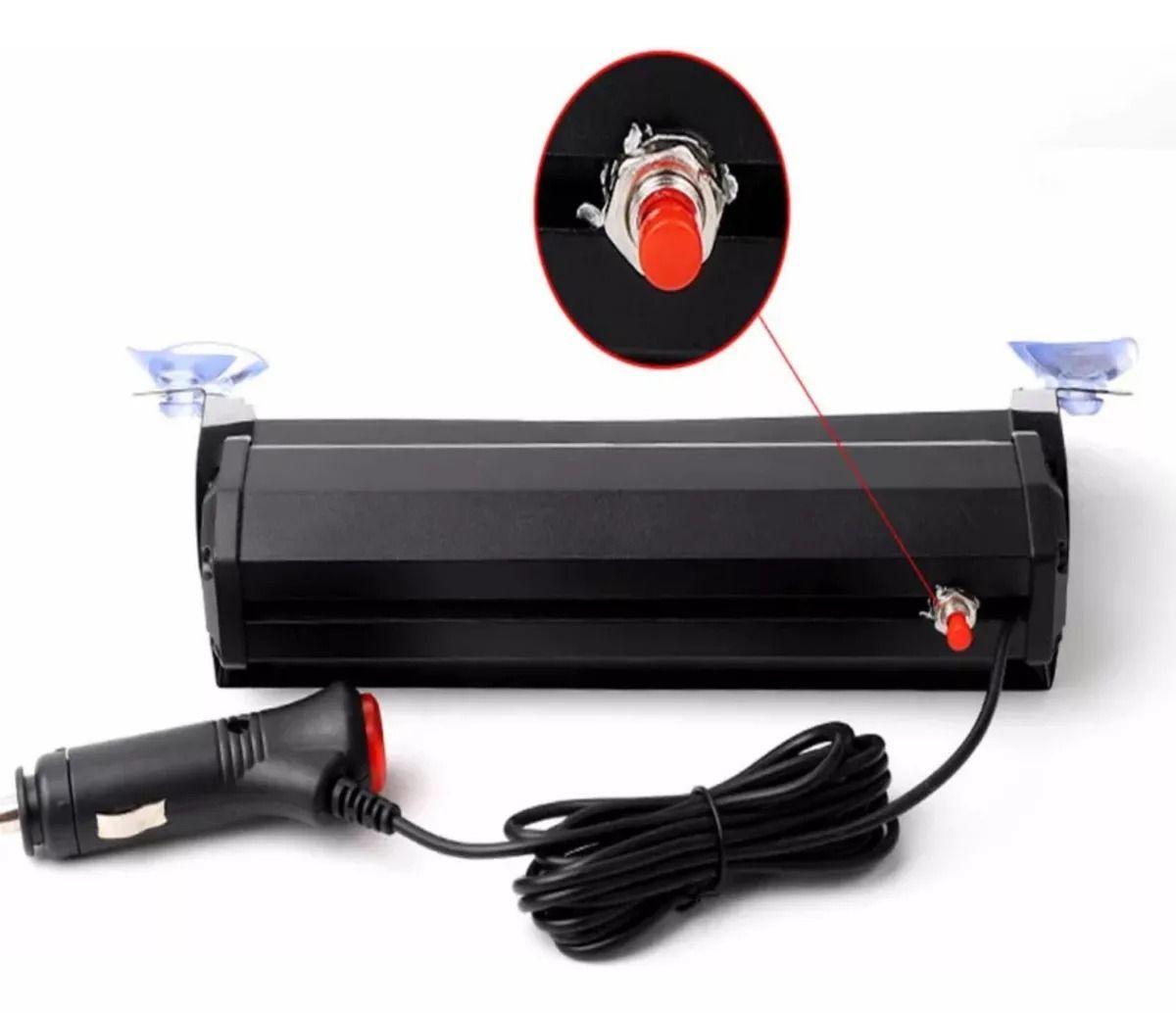 Baliza Parabrisas Autos Led Estroboscópica Rojo-azul 12v-2