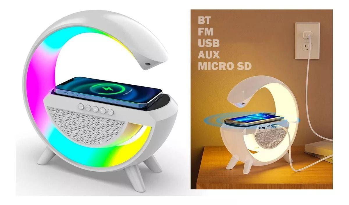 Parlante Bluetooth Lampara Usb Radio Cargador Inalambrico-1