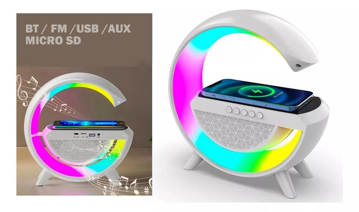 Parlante Bluetooth Lampara Usb Radio Cargador Inalambrico-2