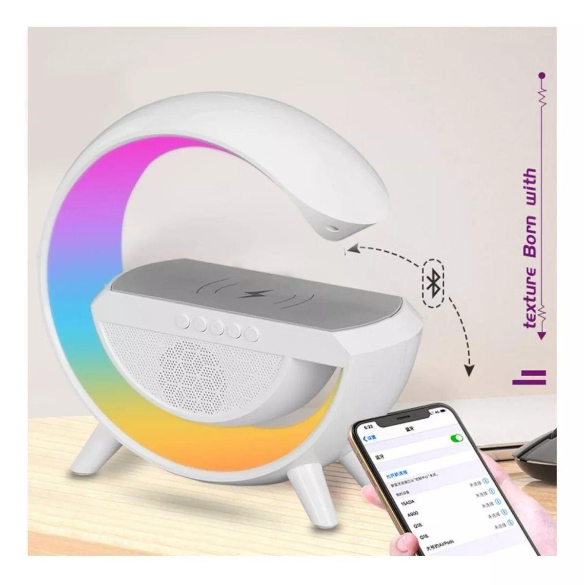 Parlante Bluetooth Lampara Usb Radio Cargador Inalambrico-4