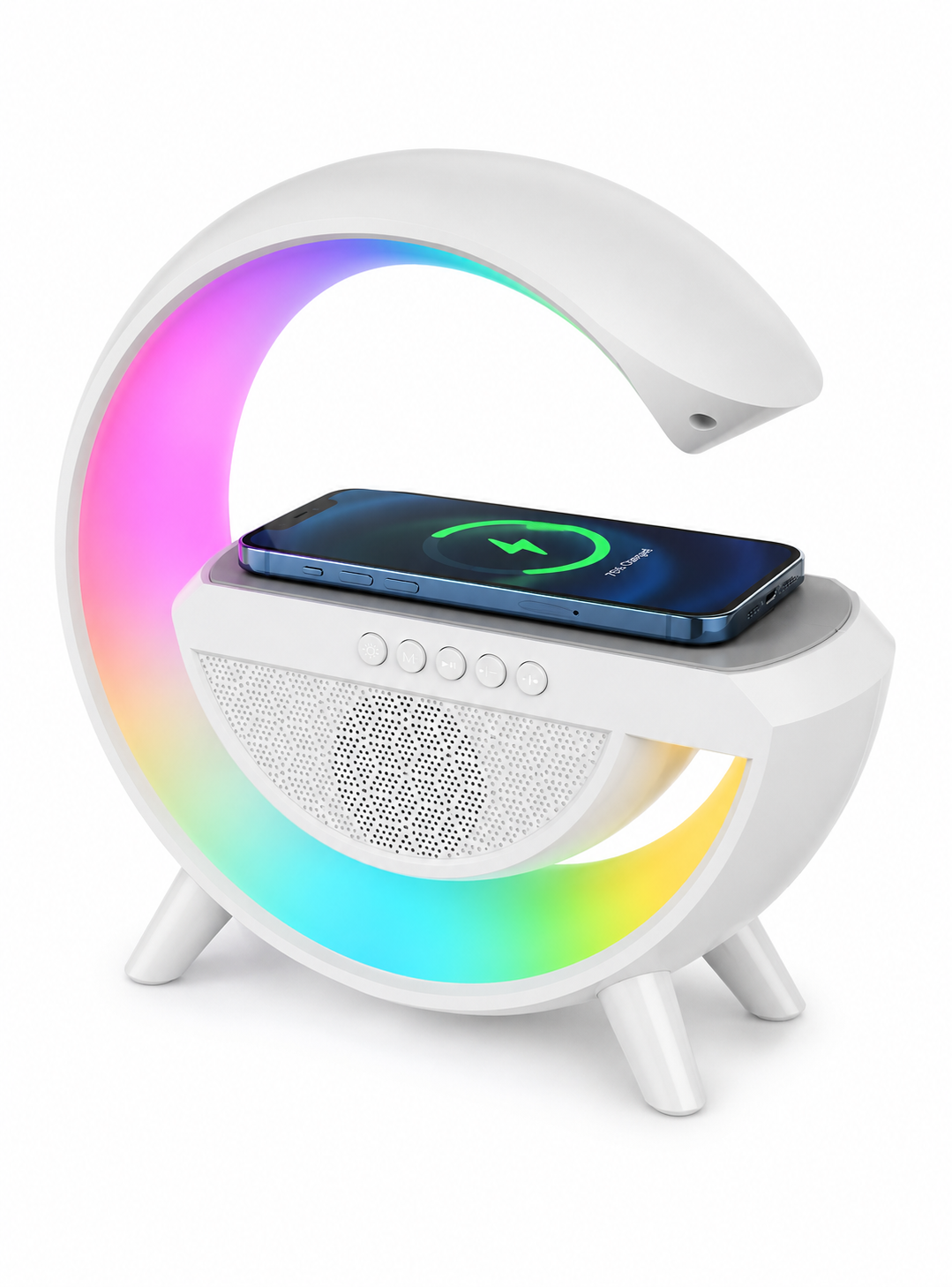 Parlante Bluetooth Lampara Usb Radio Cargador Inalambrico-4