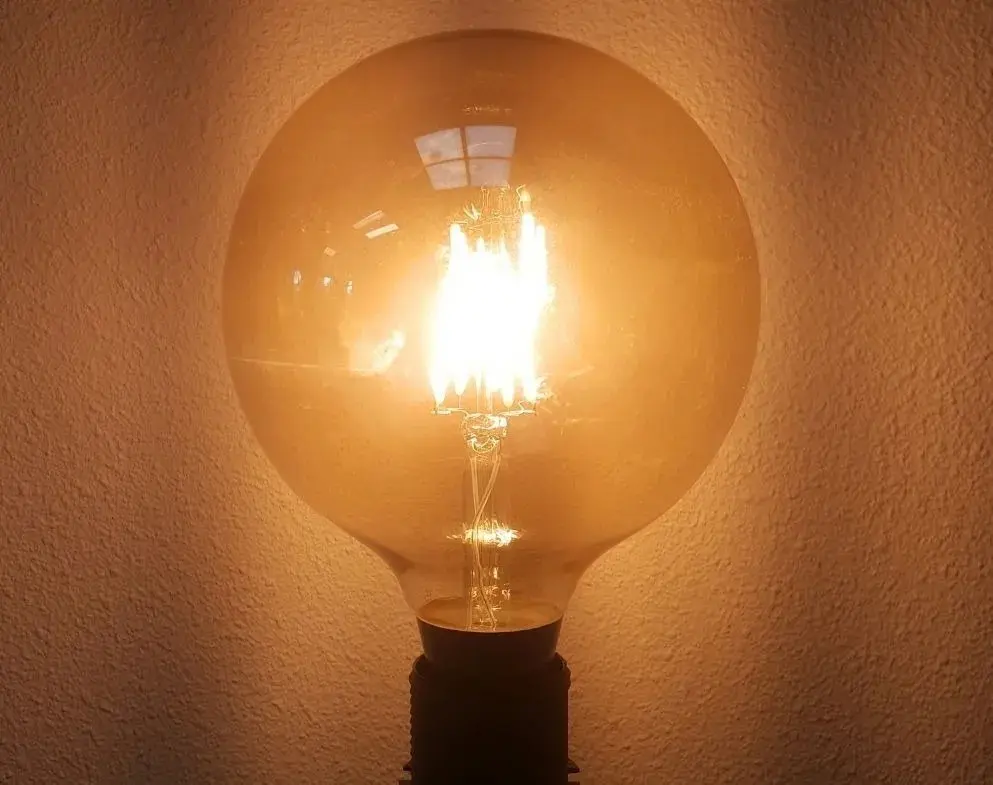 Pack 6 Ampolletas Led G80 Vintage 4w E27 2700k Ambar Luz-3