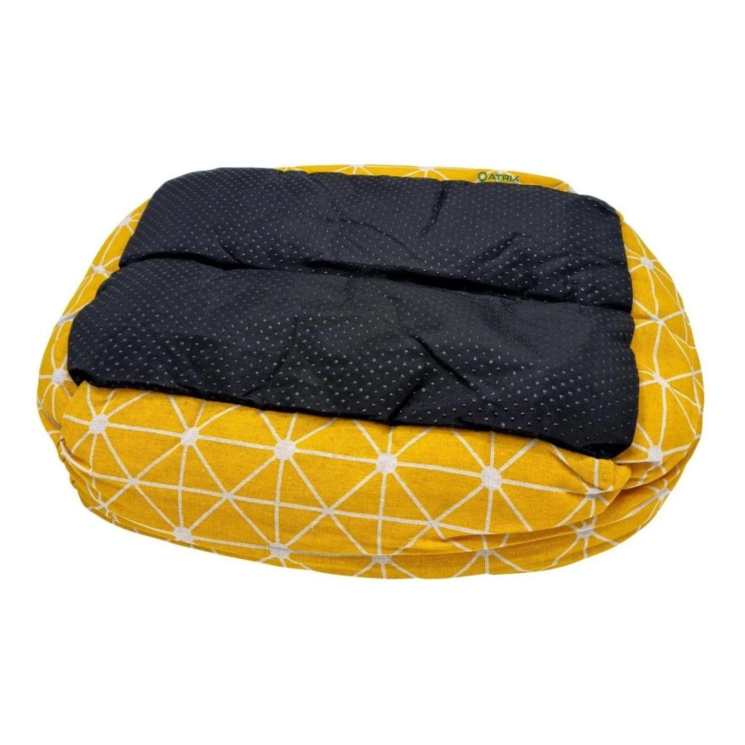 Cama Mascota Perro Gato Rectangular 60 X 40 Cms Amarillo -4