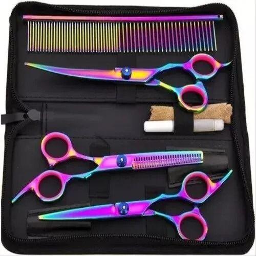 Juego De Tijeras Coloridas Para Mascotas-4