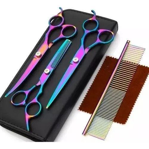 Juego De Tijeras Coloridas Para Mascotas-5