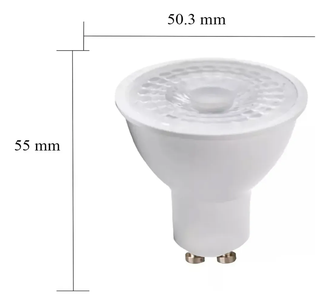 Pack10 Dicroico Ampolleta Gu10 7w Luz C lida Fria Neutral-3