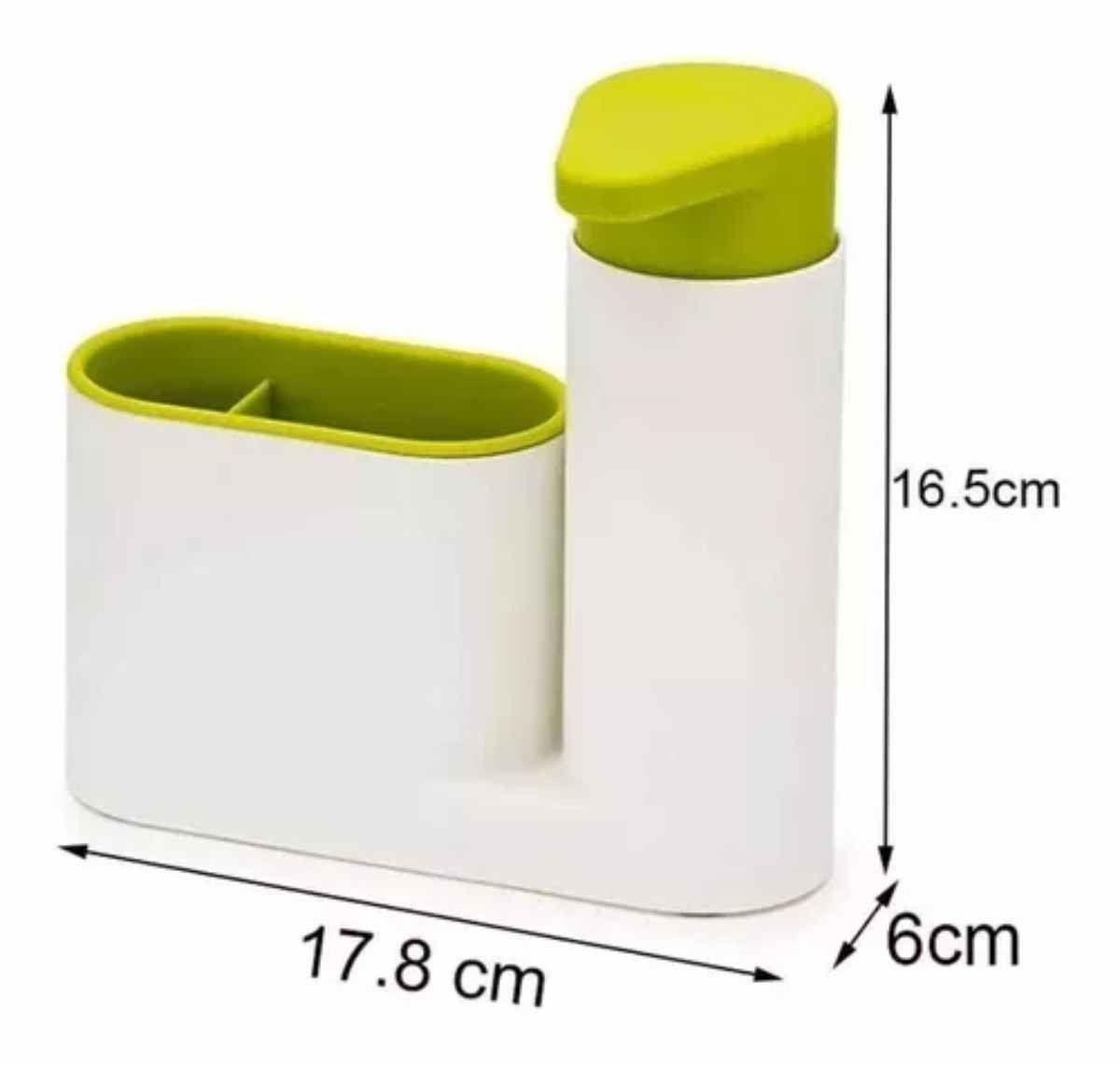 Dispensador Jabón Líquido Porta Esponja Lavalozas-3