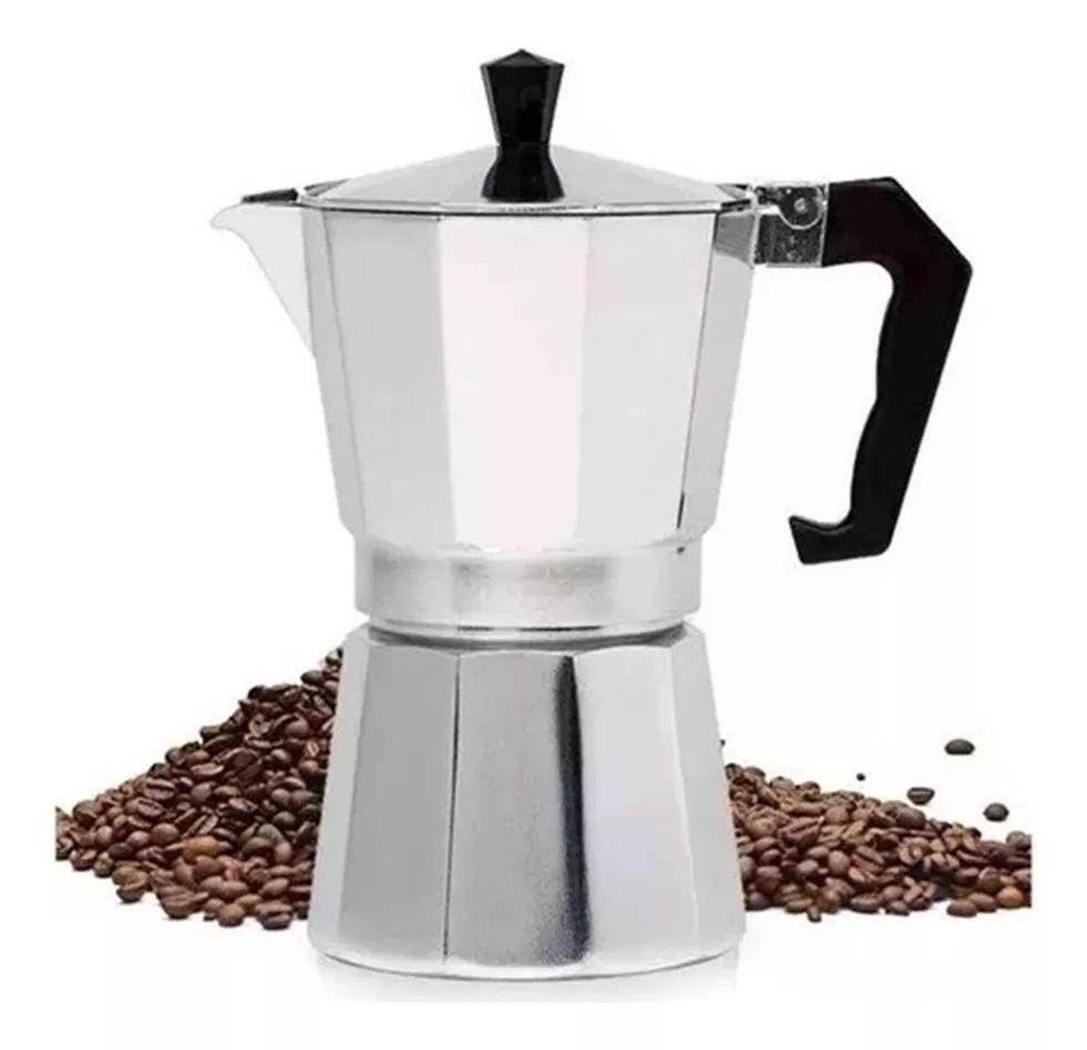 Cafetera Italiana Express 6 Tazas + Moledor Eléctrico Café-3