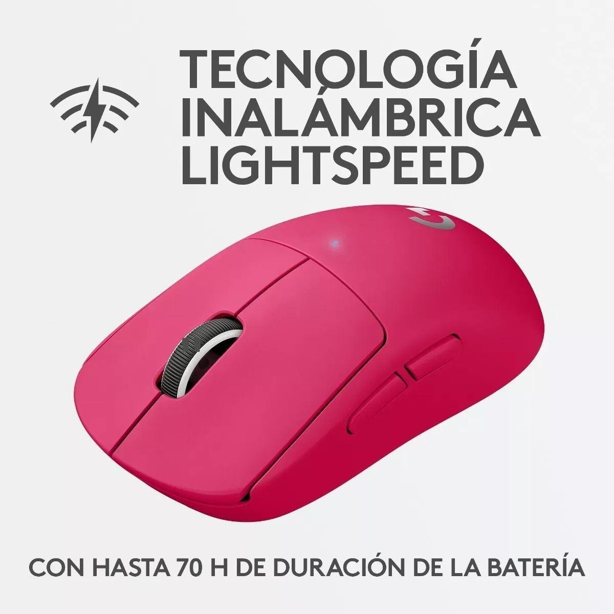 Mouse Gamer Inalambrico Logitech G Pro X Superlight Magenta-3