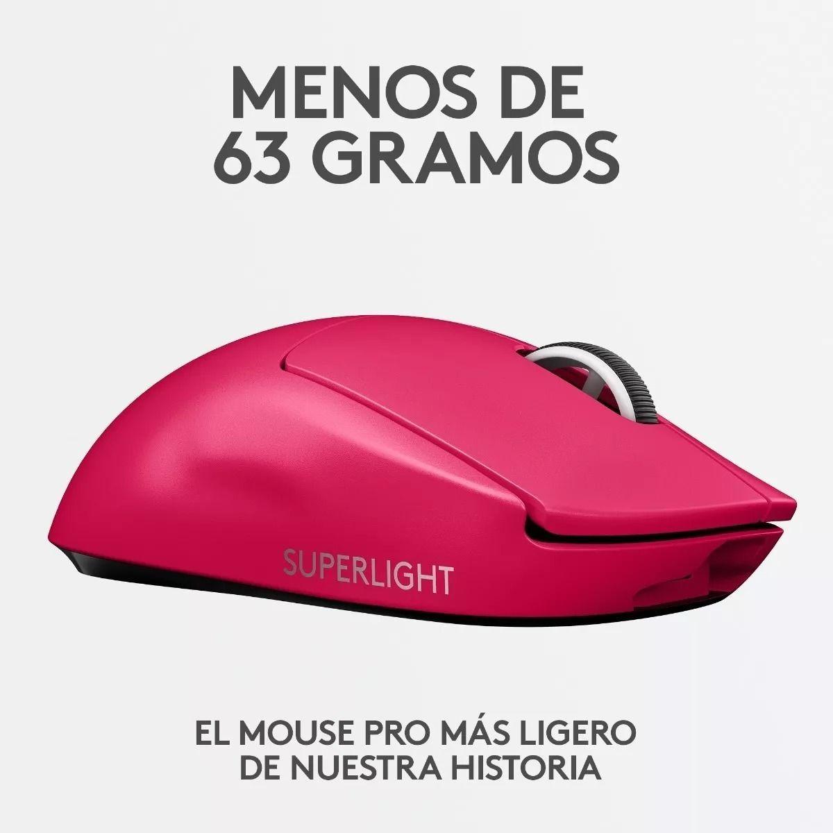 Mouse Gamer Inalambrico Logitech G Pro X Superlight Magenta-4