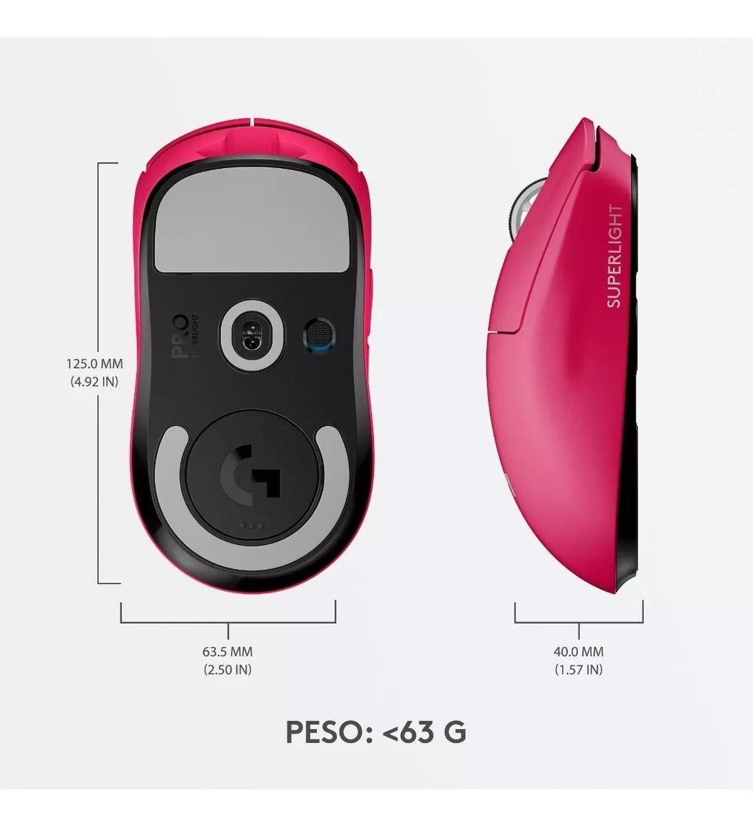 Mouse Gamer Inalambrico Logitech G Pro X Superlight Magenta-5
