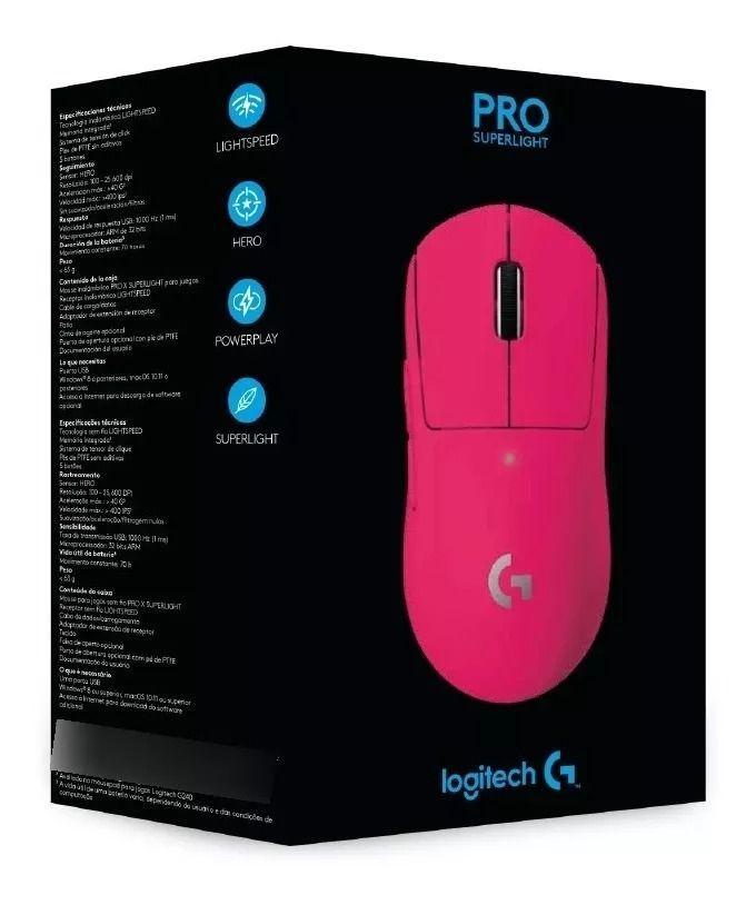 Mouse Gamer Inalambrico Logitech G Pro X Superlight Magenta-6