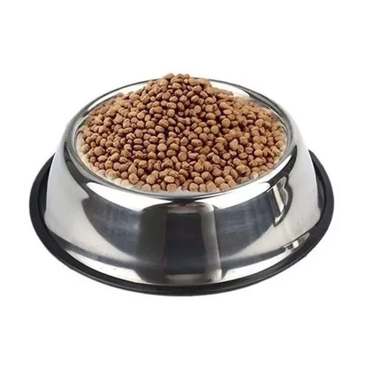 Plato Tazón Comida Agua Acero Inox Mascota Perro Gato 20 Cm-4