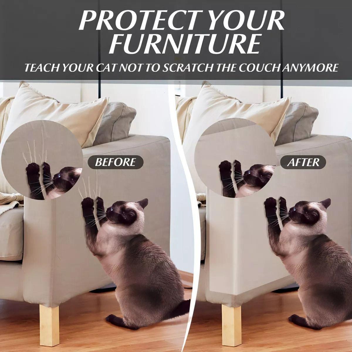 Pegatina Protectora Antiarañazos Para Sofá Protector De Gato-3