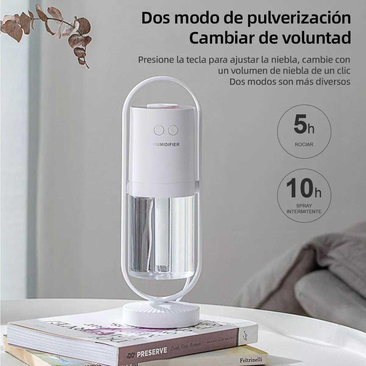 Humidificador Difusor Con Lámpara Proyección Para Casa Autos -5