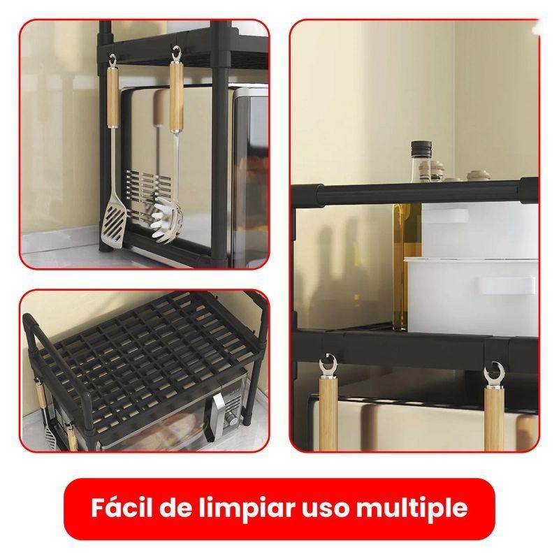 Rack Estante Organizador De Cocina Para Microondas 2 Niveles-2