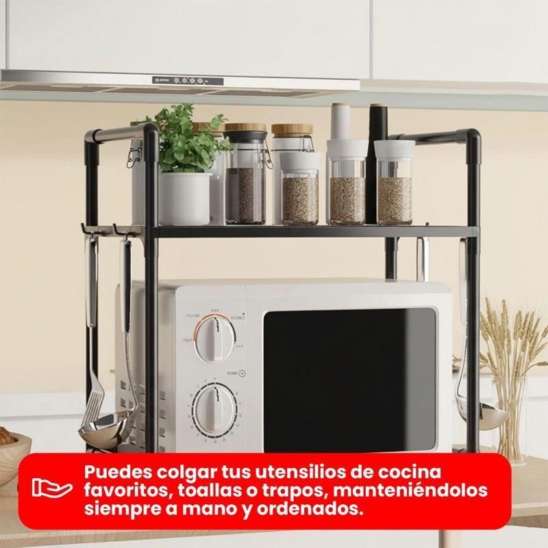 Rack Estante Organizador De Cocina Para Microondas 2 Niveles-4