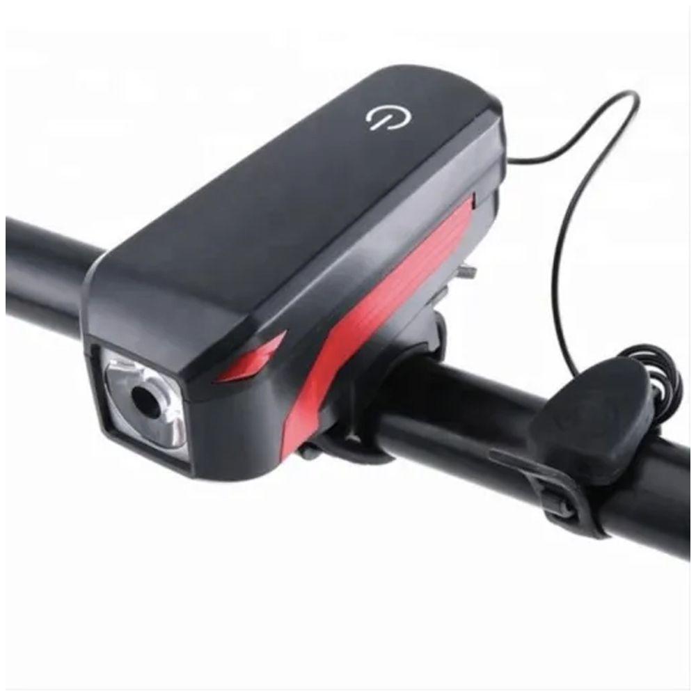 Luz Bicicleta Táctil Con Pito 350 Lúmenes Bk-0