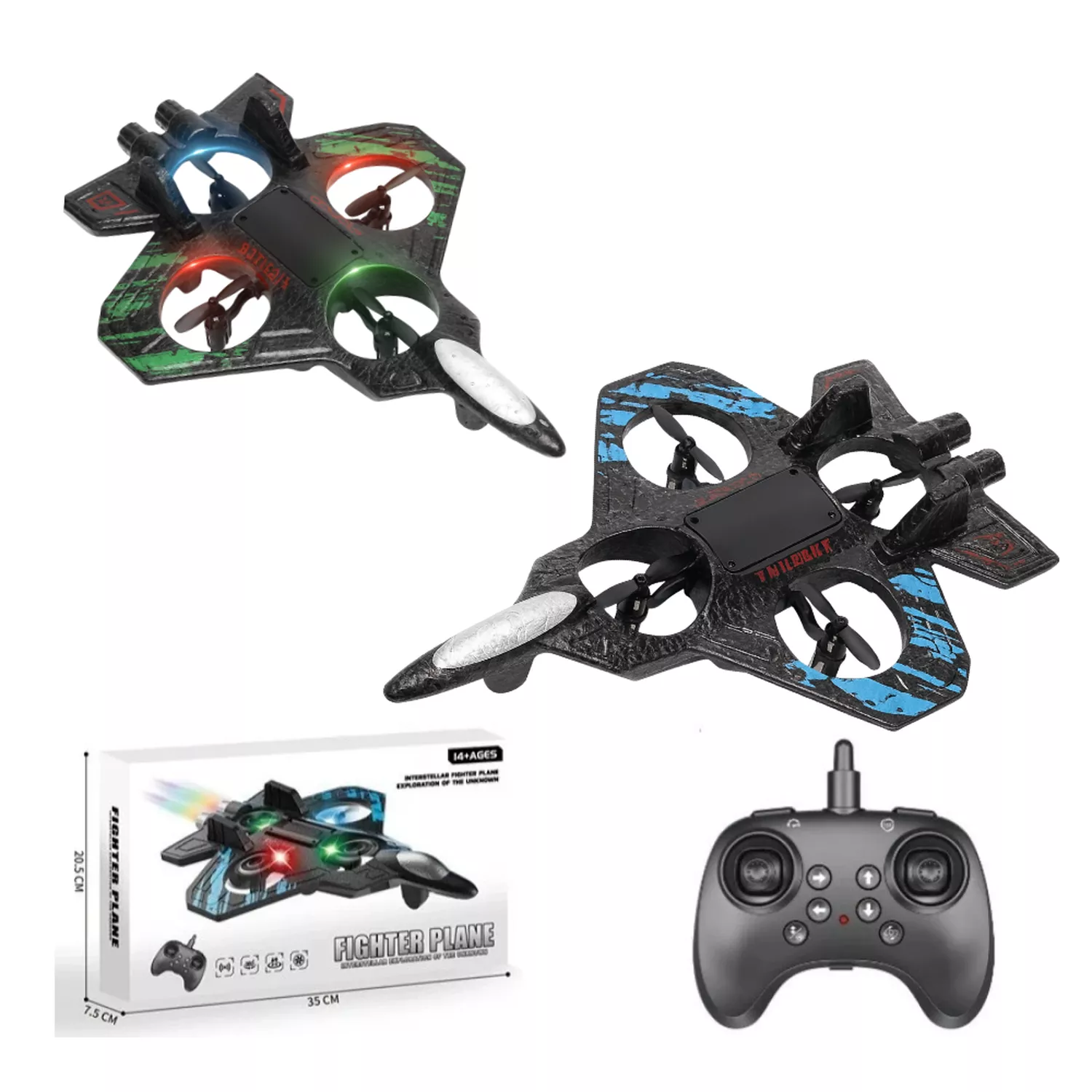 Avion A Control Remoto Acrobatico Jet De Rotacion 360 Grados-4