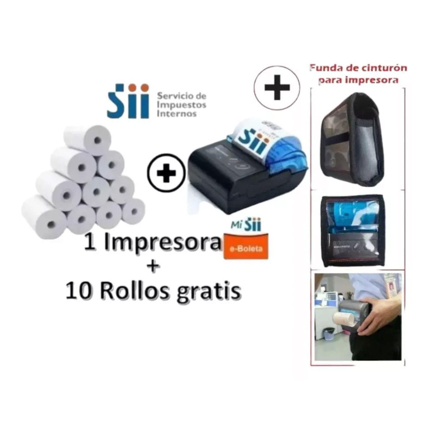 Mini Impresora Térmica Sii E-boleta, 58mm + 10 Rollos-3