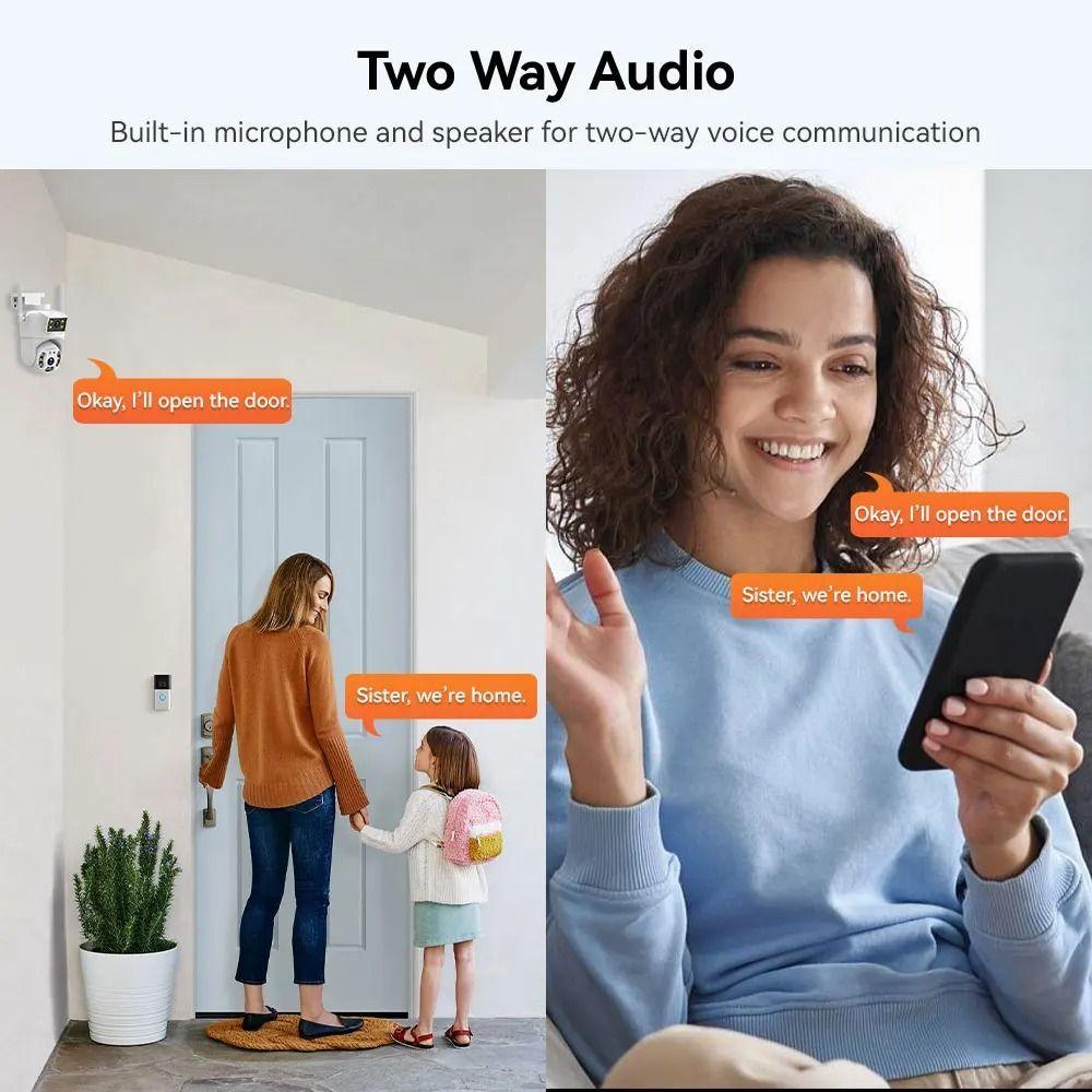 Camara De Seguridad Robotizafa Ip Wifi Para Exteriores 3 Lentes-5