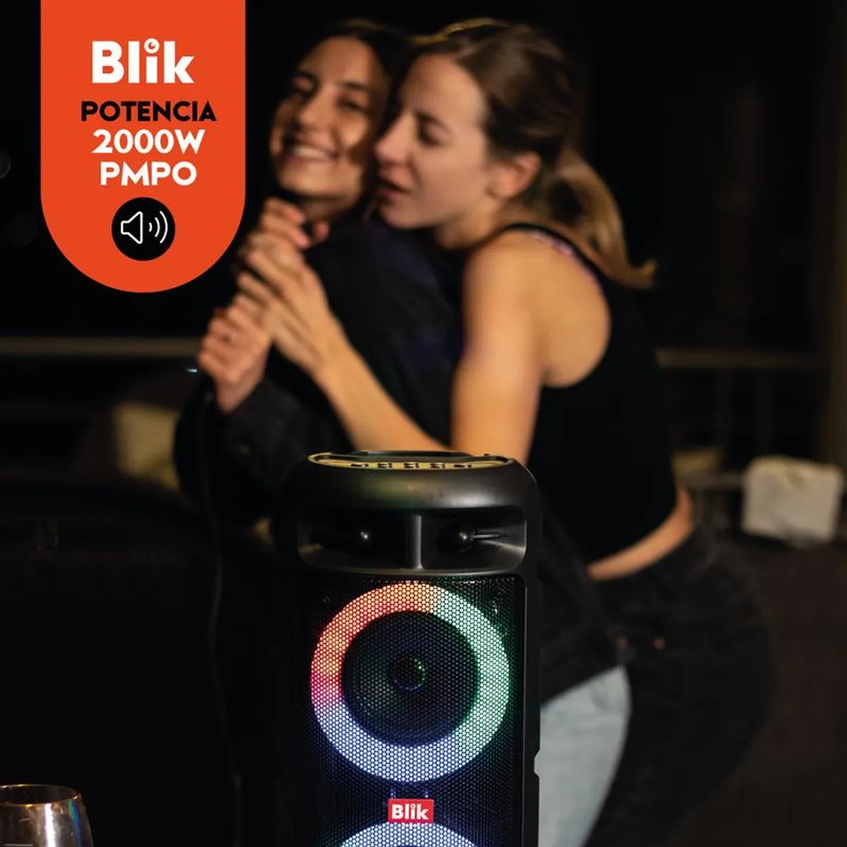 Parlante Bt Karaoke Blik Upsound 3 Cmicrof-4