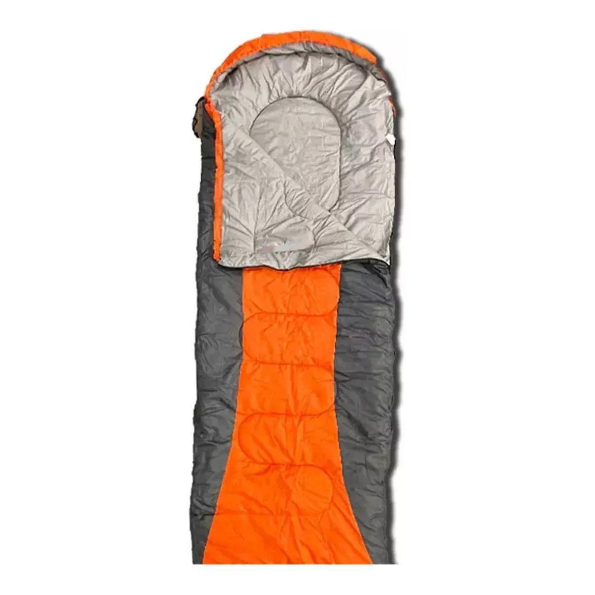 Saco De Dormir Camping -15 A + 10 Grados Naranja -2