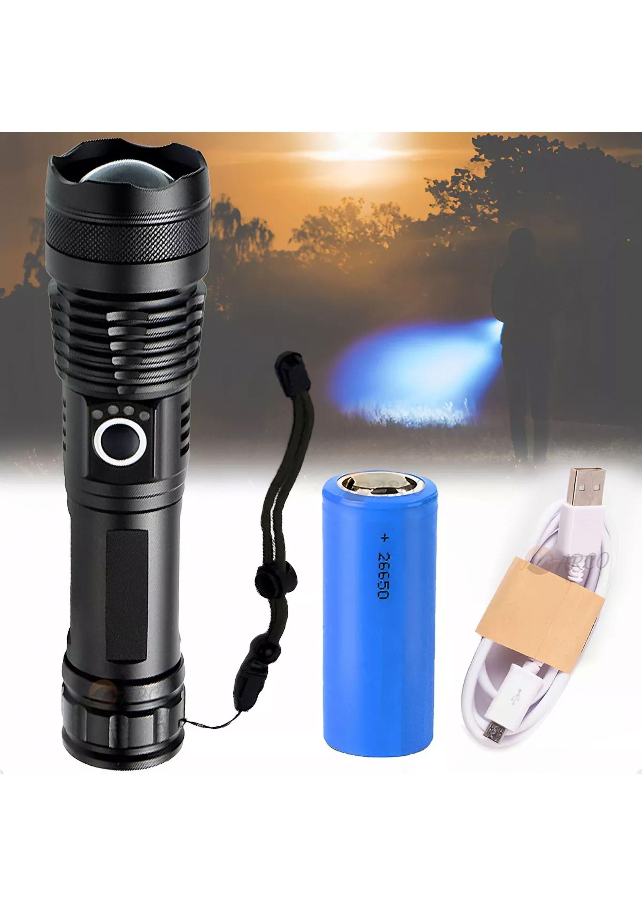 Potente Linterna Tactica Militar Usb P50 Linternas Camping-1