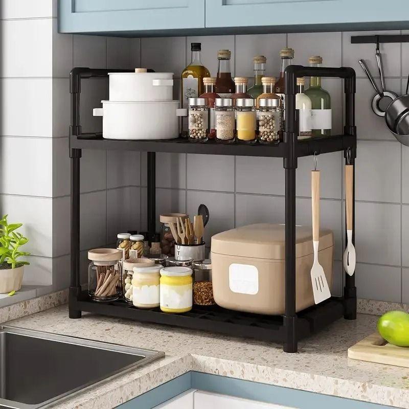 Estante Organizador Multifuncional De 2 Niveles 49x48x26cm-2