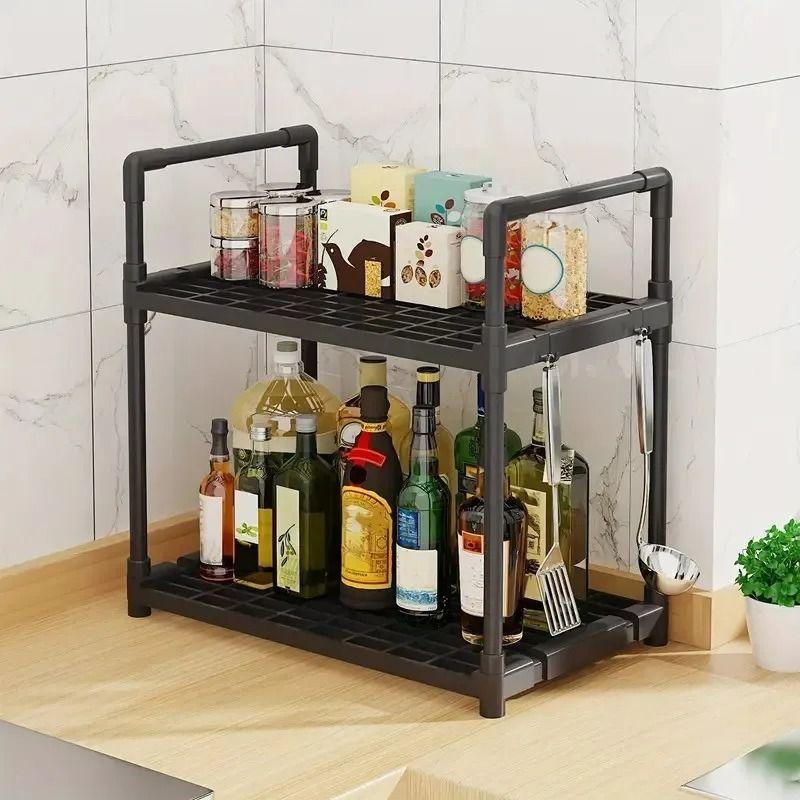 Estante Organizador Multifuncional De 2 Niveles 49x48x26cm-3
