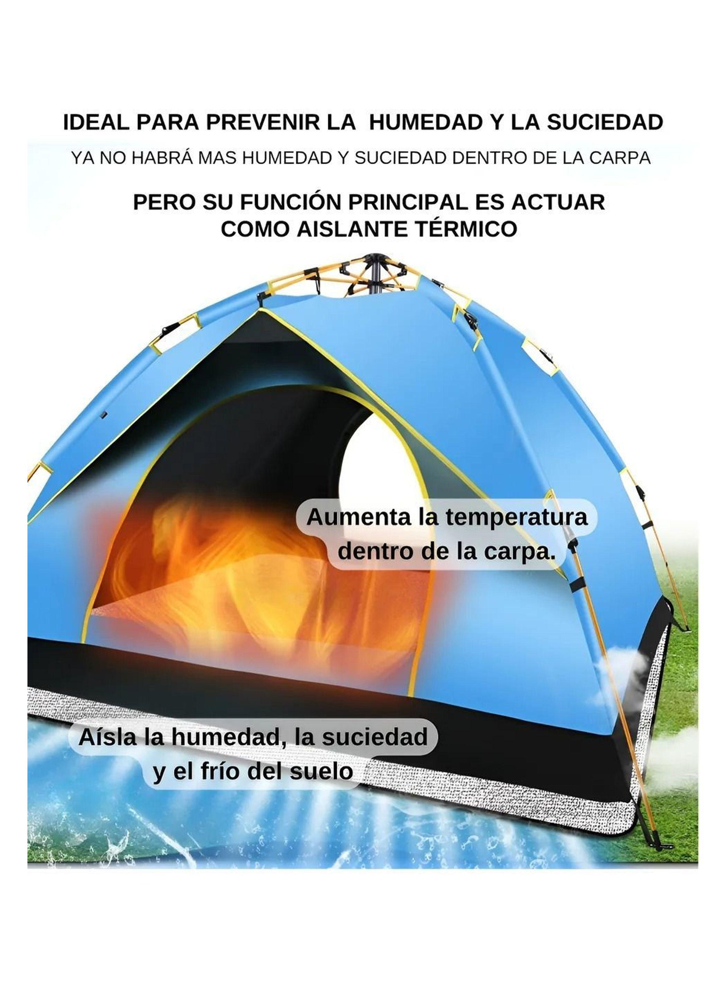 Manta Aislante Térmica Acolchada Plegable Para Carpa 2m X 2m-3