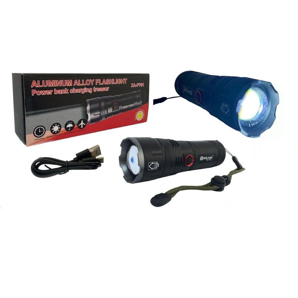 Linterna Led P70 Con Zoom E Indicador De Carga-0