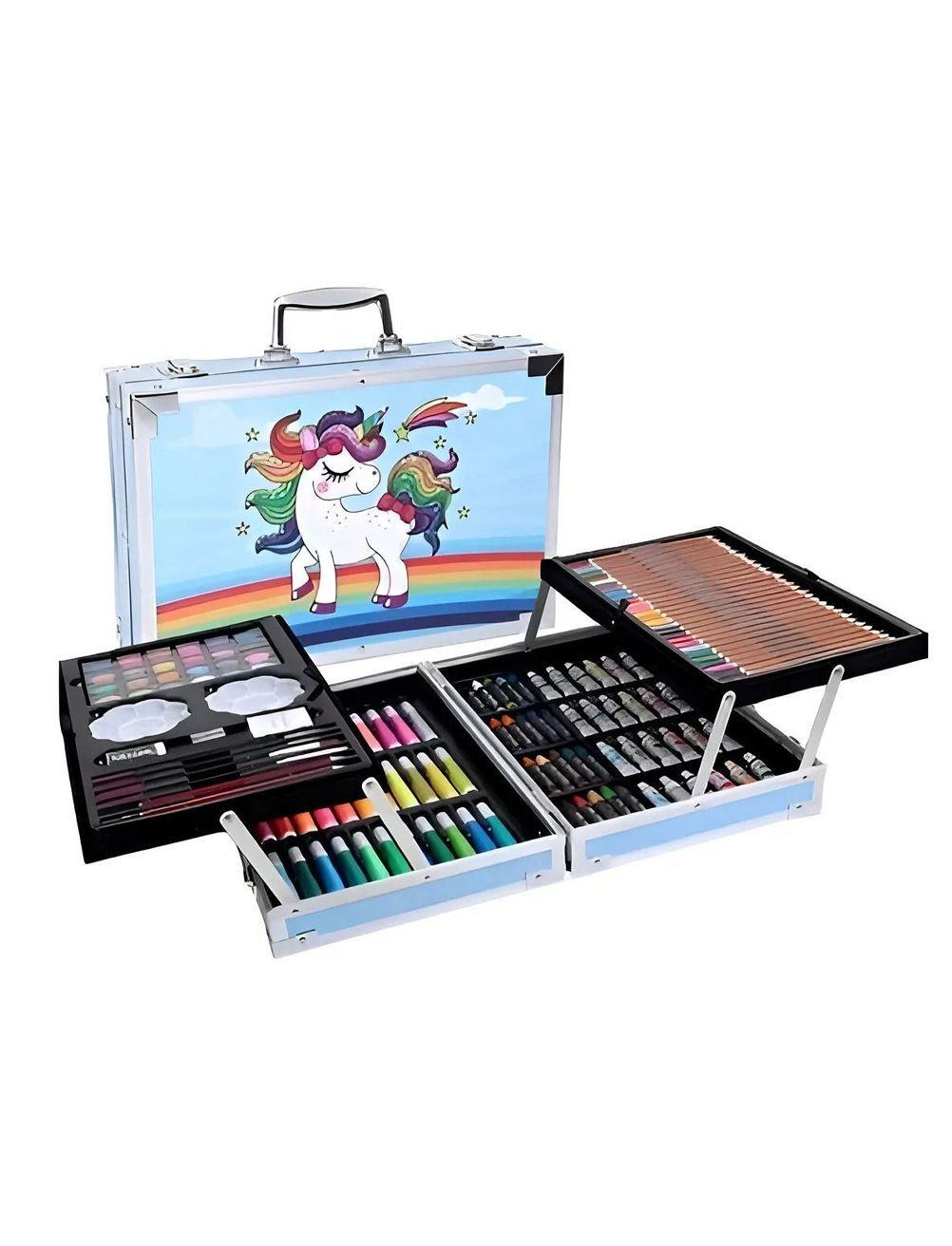 Set De Arte 145 Piezas Maleta Para Colorear Niñas-2