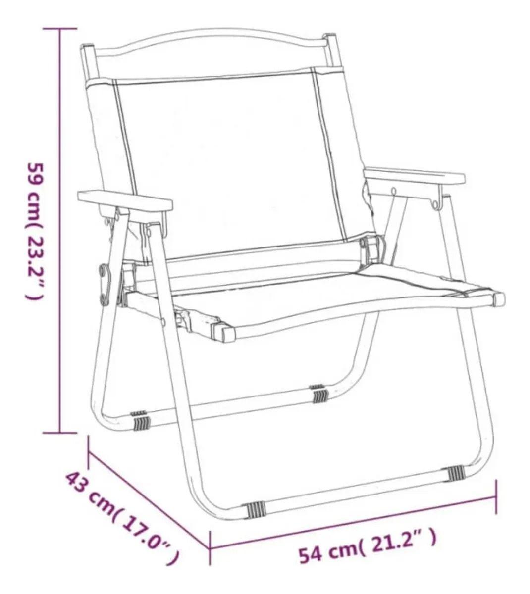 Silla Camping Plegable Portátil Playa Picnic Pesca-2