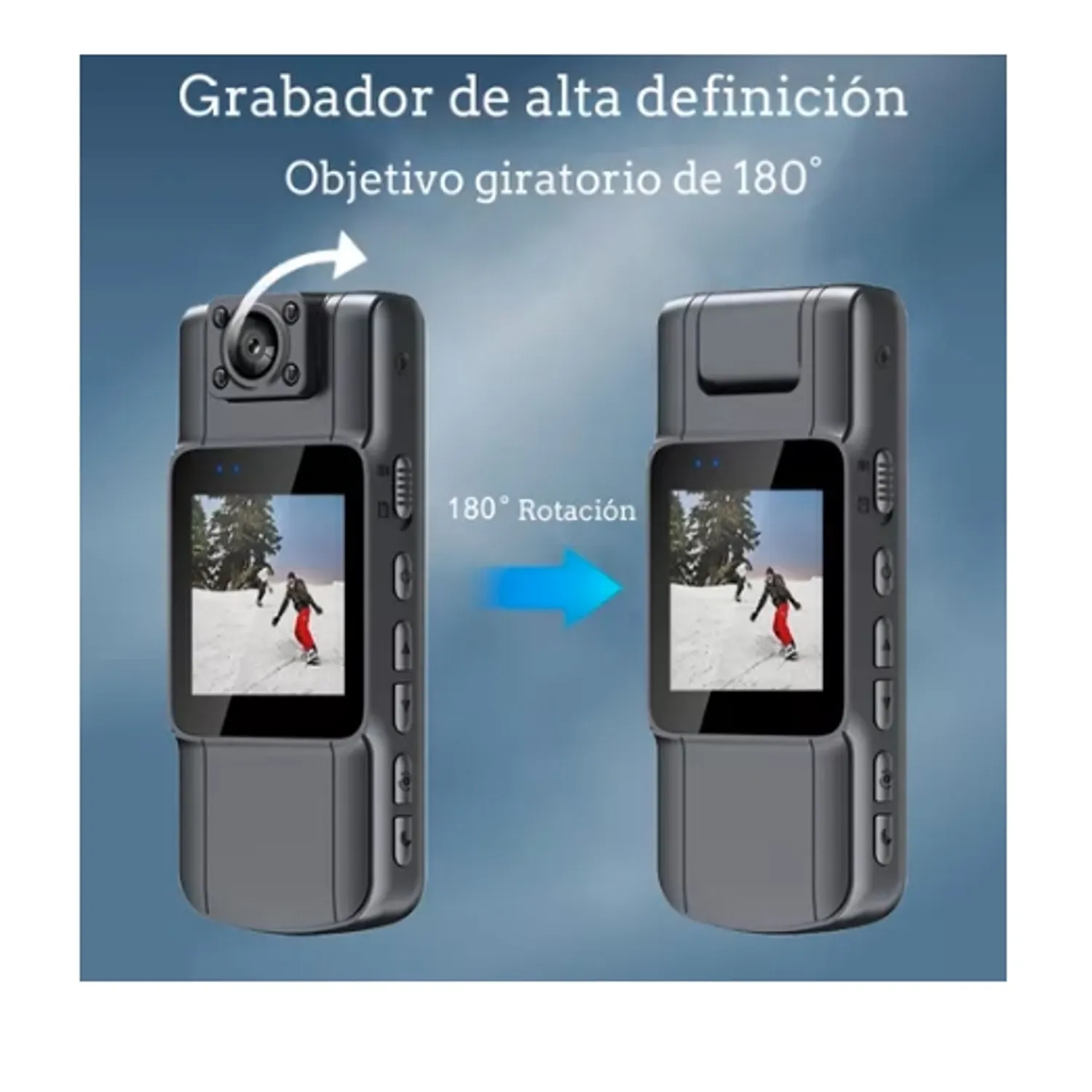 Cámara De Cuerpo Portátil Hd Pantall Grabadoras Video 1080p-2