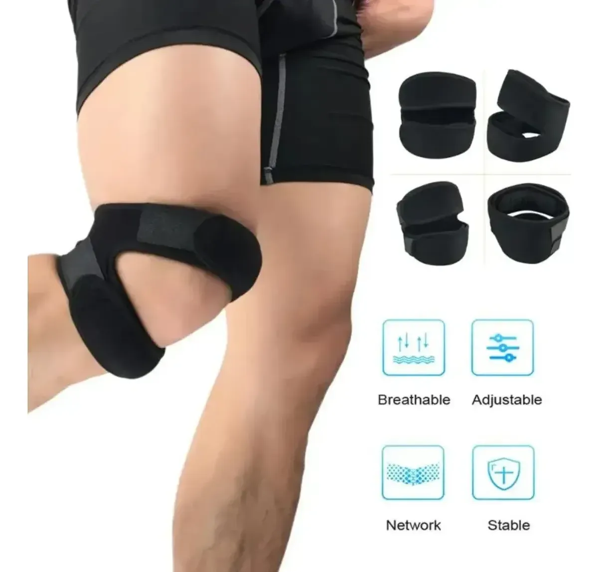 Pack X2 Rodillera Menisquera Doble Soporte Ortopedica Rotula-6