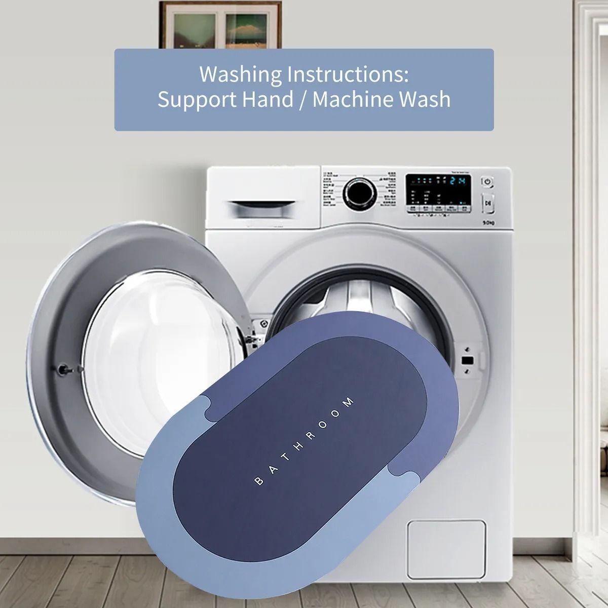 Alfombra De Ba o Suave De 16 X 24 Pulgadas Ovalada-3