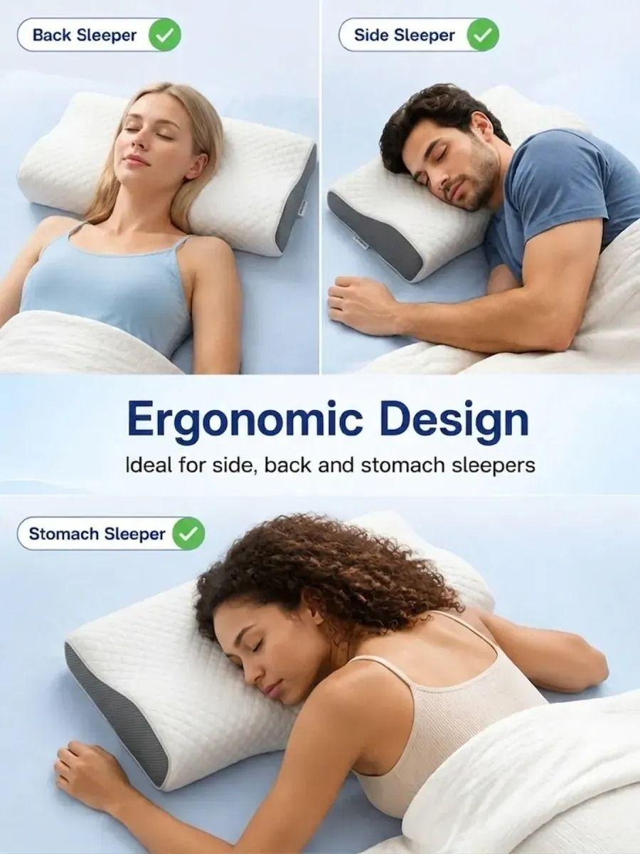 Almohada Aliviar Fatiga Ergonomica De Descanso-5