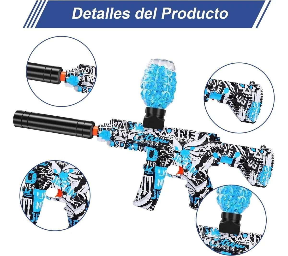 Pistola Hidrogel Disparo Automatico 6 Accesorios-3