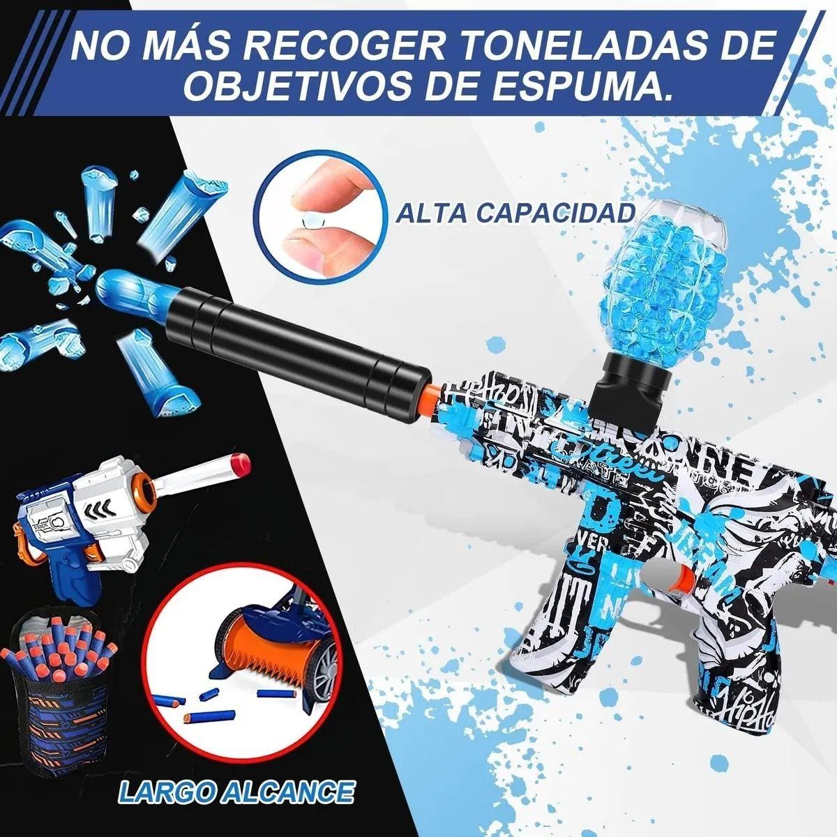 Pistola Hidrogel Disparo Automatico 6 Accesorios-4