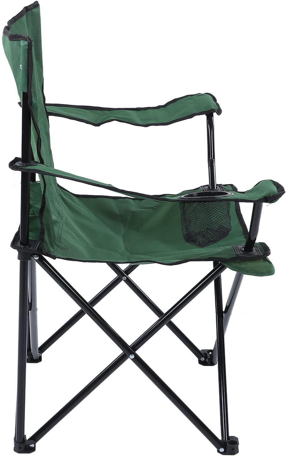 Silla Plegable Portátil Para Camping Playa + Bolsa Verde-3