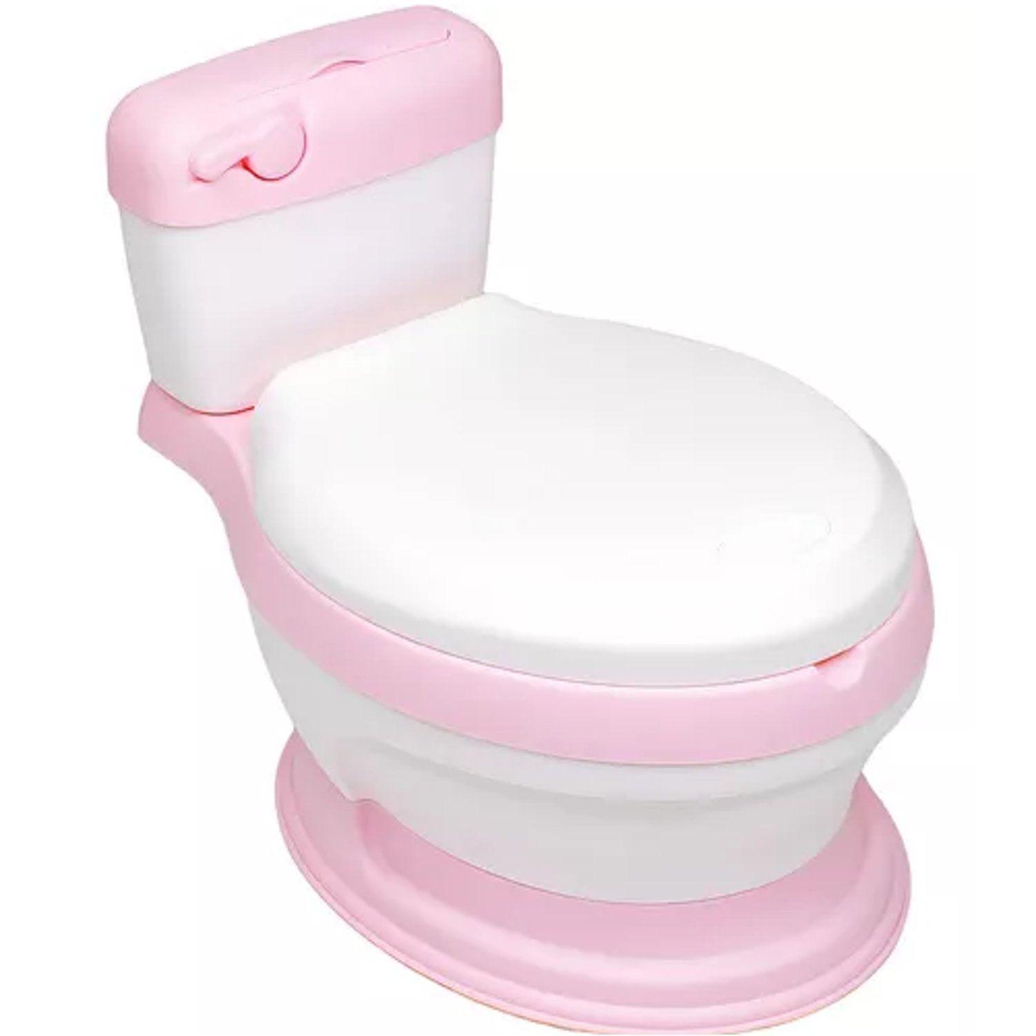 Bañito Entrenador Niños Baño Asientocolor Rosa Liso-0